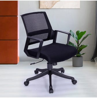 Curtis Mid Back Office Chair  (Black)