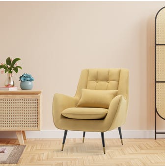 Dowdle Accent Lounge Chair Yellow By Doe Buck