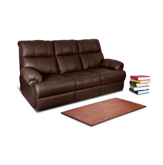 Casa Power 3 Seater Leatherette Recliner in Brown