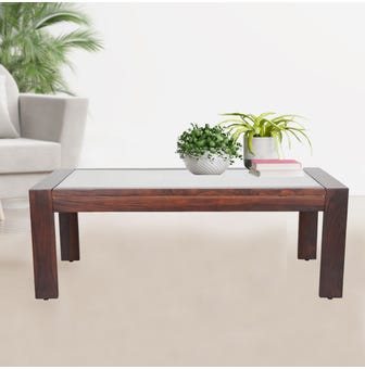 Bristol Solidwood Coffee Table In Walnut Color
