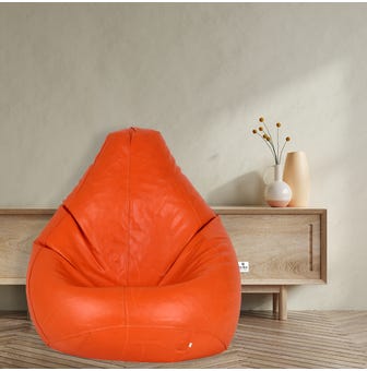 Tear Drop Bean Bag Cover Without Beans (Xxl) In Orange
