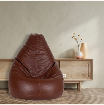 Tear Drop Bean Bag Cover Without Beans (Xl) In Tan